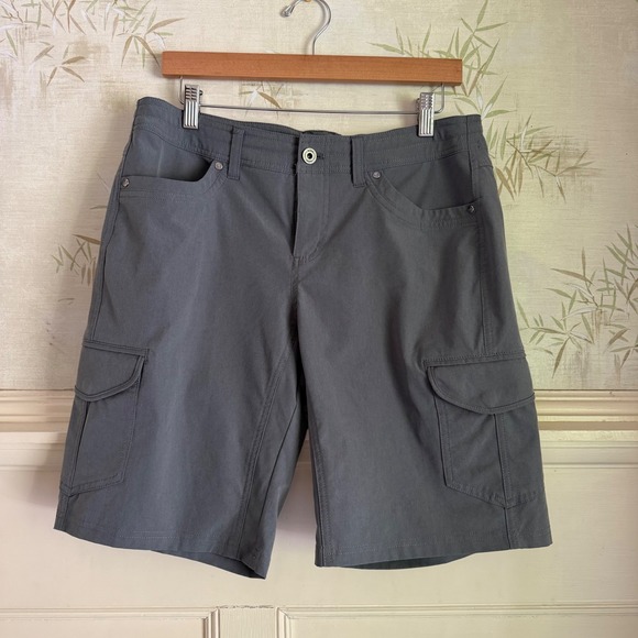 Kuhl Pants - KUHL Freeflex 10 Womens Cargo Shorts Charcoal Grey Hiking Outdoor Size 10